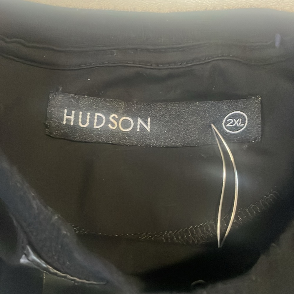 Hudson jeans mens XXL black t-shirt with black American flag - Picture 3 of 8